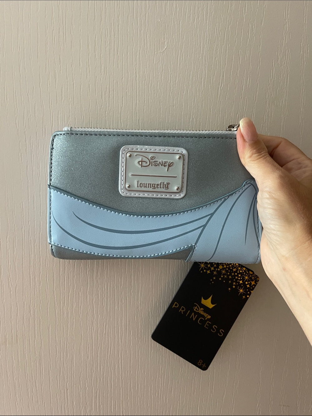 Loungefly Disney Elsa Light Blue and Silver Wallet